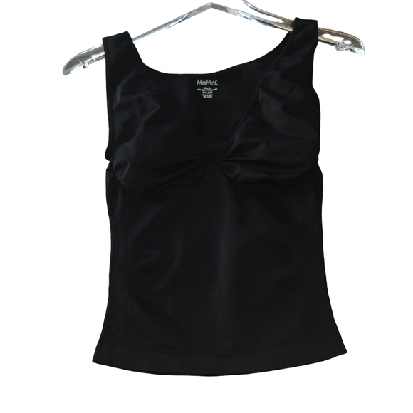 NWOT MeMoi Slim Me Black Casual Sports Shaping Tank Top Undershirt  - Picture 3 of 5